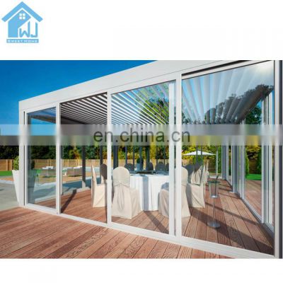 Powder Coated Sun Shade Aluminum Louvered Pergola Automatic Gazebo