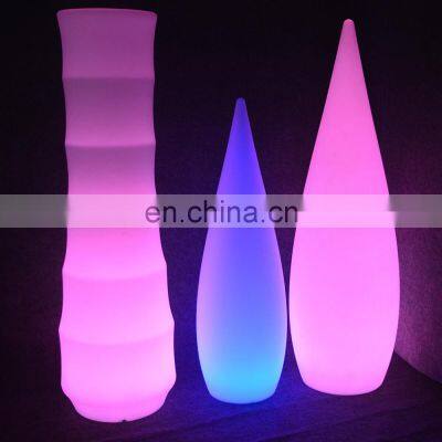 waterproof decorative led lamp/16 colors changing wireless holiday lighting restaurant plastic illuminated led floor light lamp