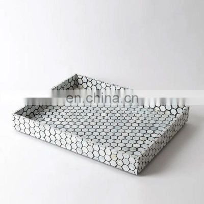 High Quality Mother of Pearl Accent Serving Tray