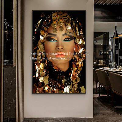 Art Deco Paintings by African Women Printed Paintings on Canvas photo-2