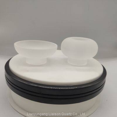 custom Quartz Ground Joints Standard ball bowl Quartz Joint Connector With Good Thermal Stability