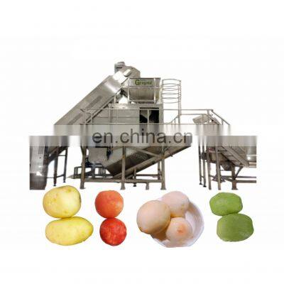 5T per hour industrial automatic steam potato carrot tomato peeling machine