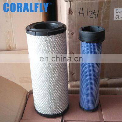 Coralfly heavy-duty truck air filter P780522 P780523