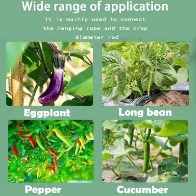 Plastic Plant Bender - Tomato Cucumber Peppers Plant Support Fruit Stalk Clip for Reinforcing Reusable photo-3
