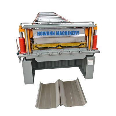 Hot Selling Self Click Lock Roof Roll Forming Machine Standing Seam Roll Forming Machine for Roofing Machinery