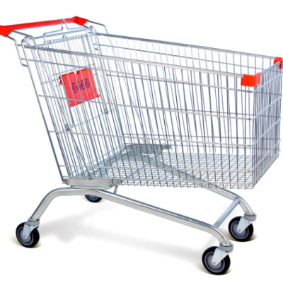Galvanized Supermarket Cart for Supermarket