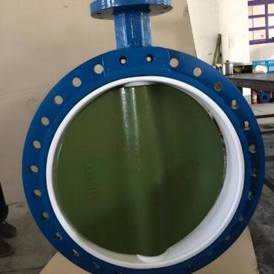 Worm Gear Operated Rubber Seal U Flange Butterfly Valve for Sea Water