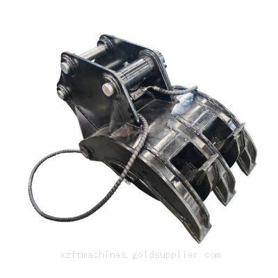 Accesorio de excavadora de trinquete hidráulico de 5 toneladas de alta resistencia al desgaste para rocas, madera y desechos de construcción