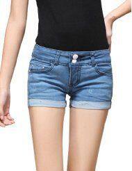 Pantalones cortos de mezclilla para mujeres