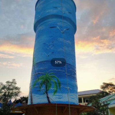 Yunfu High-altitude External Wall Murals - Spider Man Bridge Painting - Hand-painted Wall Graffiti on Power Plant Cooling Towers and Chimneys photo-5
