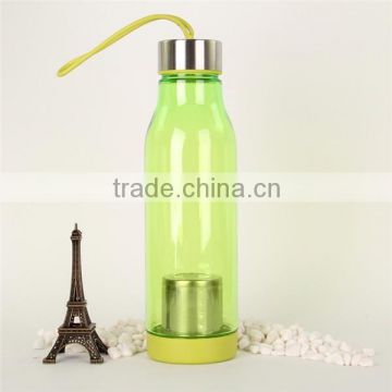 2015 Newly eco-friendly fashionable water bottle, 600ml made in China leisure plastic water bottles