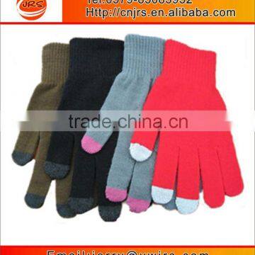 wholesale knitted hand gloves for touch screen