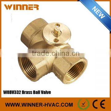 Winner W8BV332 3-Way Brass Ball Valve DN32