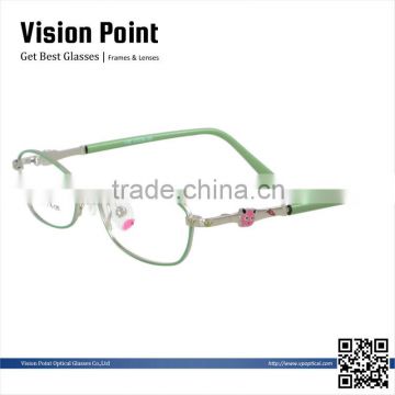 New model metal full-rim eye glasses frame for girls and boys