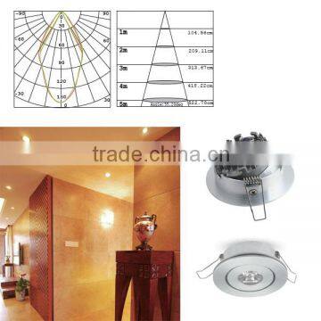 3W Aluminum modern LED downlight