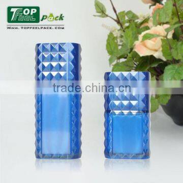 2015 Popular Diamond Plastic Lotion Bottle With Pump Top