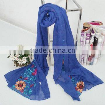 Wholesale Flower Embroidery Women Ladies Fashion Exquisite Hijab