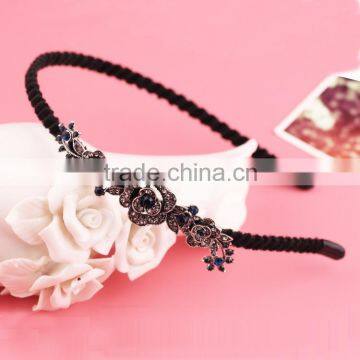 Classical Mexican Butterfly Orchid Flower Crystal Rhinestone Headband Hair Band ,Hair Clasp photo-2