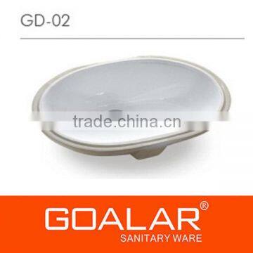 GD-02 Oval ceramic decorative vessel sink