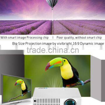High Quality 2800 Lumens 72-150" 3D Home Theater Portable Projector Movie Projector For Education+Entertainment photo-3