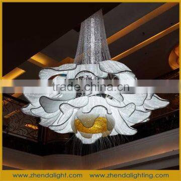 Flower shape crystal chandelier with clear K9 crystal CE/ROHS/FCC