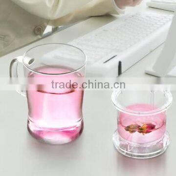 New Arrival ! "SAMADOYO" High-grade Clear Glass Tea Cups With Filter