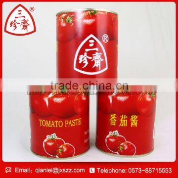 china supplier double concentrated canned big tin tomato paste