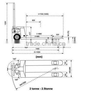 Diesel Forklift/ Hand Forklift, 48v Forklift Electric Motor photo-2