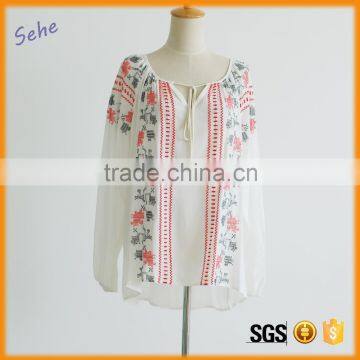 Woman Shirts and Blouses Crew Neck Fashion Current Blouses