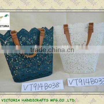 Lace Beach Bags with Satin Lining