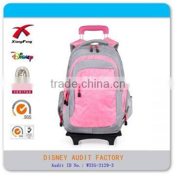 New student school trolley bag cheap girls trolley bag