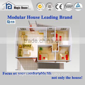 Specially designed foam cement panel prefabricated house with leg carport