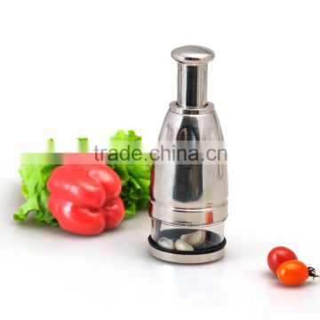 S/S +ABS+PS+PP 6.5*6.5*18.5 Kitchen tools manual vegetable chopper/ginger garlic chopper/mini chopper