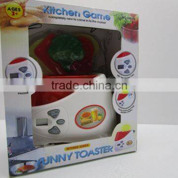 B/O Pop up Toaster Toy W/ Realistic Sound and 6 Pcs Accessories photo-2