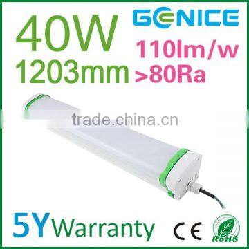 White color 40watt 4ft LED Linear batten light luminaires, led batten luminaire industrial manufacturer in China                        
                                                Quality Choice