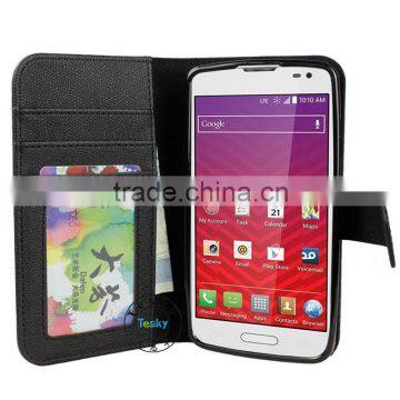 luxury hybrid phone case for lg volt ls740 pu leather case