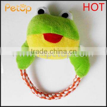 Flog Head Cotton Rope Souding Pet Toy Supplier