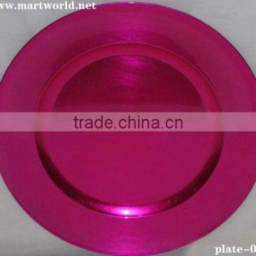 Wedding Plastic Plate Dinner Plate Wedding Decoration Party Home Decoration(ALS-003)