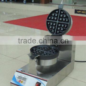 Single plate digital rotary commercial waffle coner baker