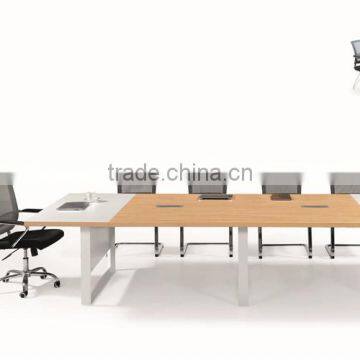 Best selling conference table specifications with white steel frame