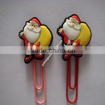 top selling products in alibaba chrismas clip decoration 2015/ 3d pvc custom santa claus clip wholesale