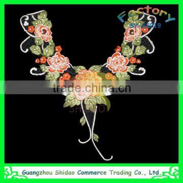 Wholesale export colorful embroidery crochet lace collar