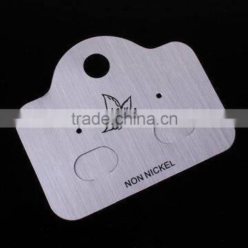 Special Craft Brushed Silver Earring Card Artistic Display photo-2