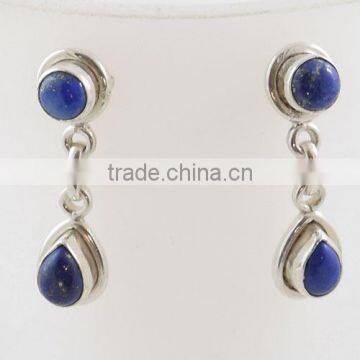 Lapis lazuli earrings dangle earrings jewelry sterling silver earrings wholesale Indian jewelry