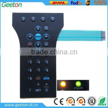 Polyester Green& Red Led Mechanical Keyboards Membrane Keyboard Switch