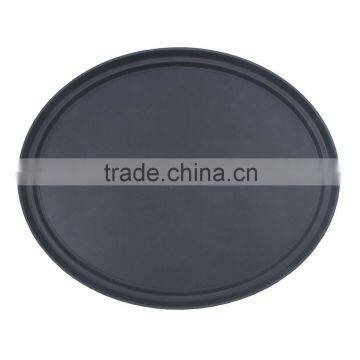 BLACK NON SLIP OVAL TRAY 63CM