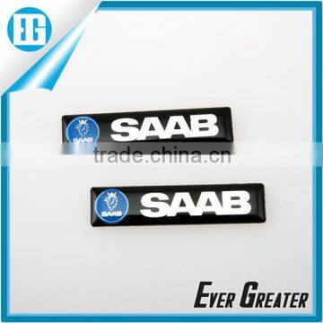 custom top value aluminum sticker emblems 3M tape metal sticker custom metal logo stickers