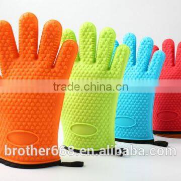 Silicone cotton gloves - Heat Resistant Oven Mitt for Grilling, BBQ, Kitchen - Safe Handling of Pots and Pans