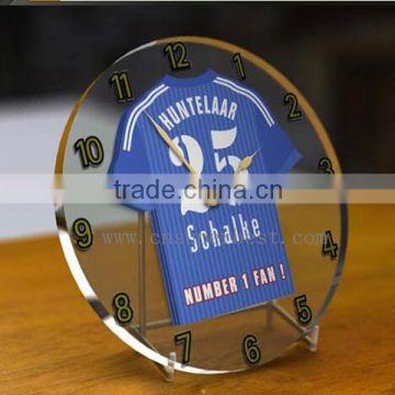 China supplier fancy clear acrylic table clock