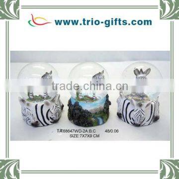 polyresin zebra water ball